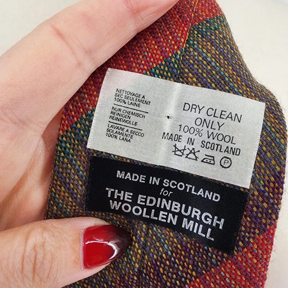Edinburgh Woolen Mill Mens Tie 100% Wool Made In Scotland‎ Classic Professional
